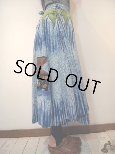 画像2: メキシカン絵画風スカート (2)