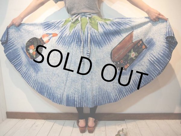 画像5: メキシカン絵画風スカート (5)