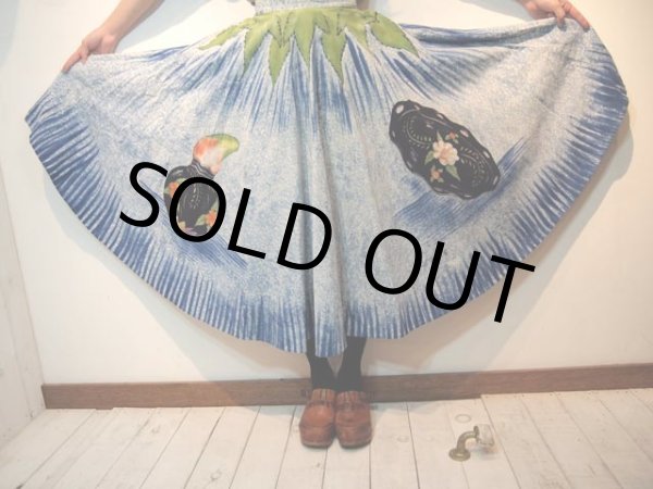 画像4: メキシカン絵画風スカート (4)