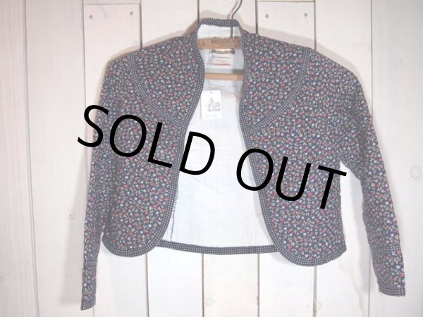 画像2: 【GUNNE SAX ガンネサックス】キルティング小花柄ボレロ (2)