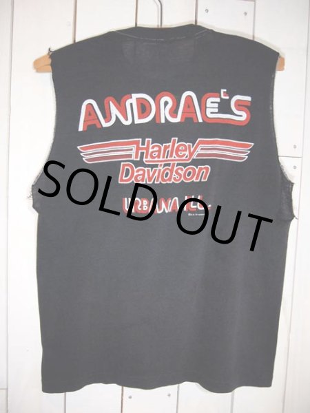 画像3: SALE!! 1980s〝HARLEY-DAVIDSON〟エロプリントTee(カットオフ) (3)
