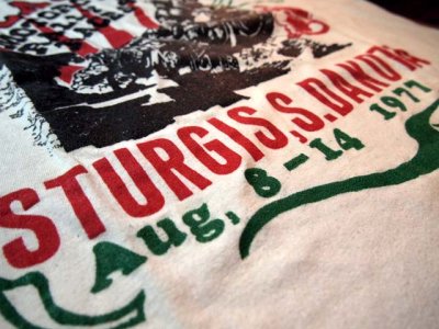 画像1: 1970s?STURGIS(スタージス)?77年リンガーTシャツ