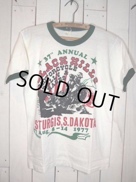 画像2: 1970s?STURGIS(スタージス)?77年リンガーTシャツ (2)