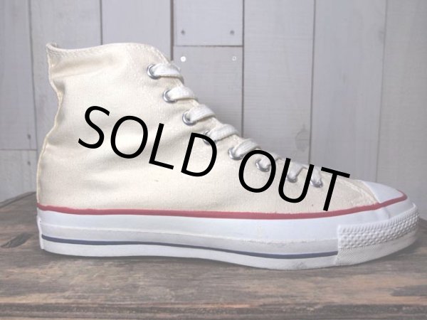 画像5: 銀箱デッドストック!!1980s【CONVERSE ALLSTAR】生成りHi 9 1/2 (5)