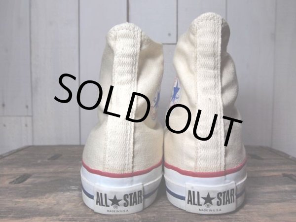 画像4: 銀箱デッドストック!!1980s【CONVERSE ALLSTAR】生成りHi 9 1/2 (4)