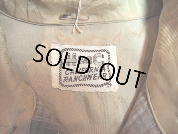 画像3: 1960s【HbarC】?カスリ?レーヨンウエスタンシャツ (3)