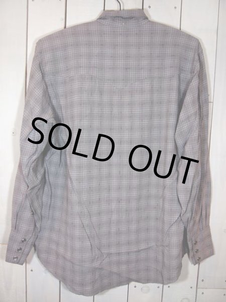 画像2: 1960s【HbarC】?カスリ?レーヨンウエスタンシャツ (2)