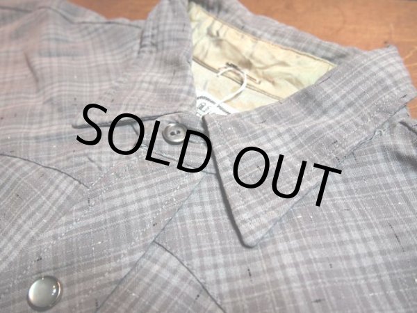 画像5: 1960s【HbarC】?カスリ?レーヨンウエスタンシャツ (5)