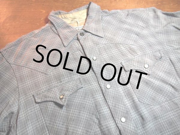 画像4: 1960s【HbarC】?カスリ?レーヨンウエスタンシャツ (4)