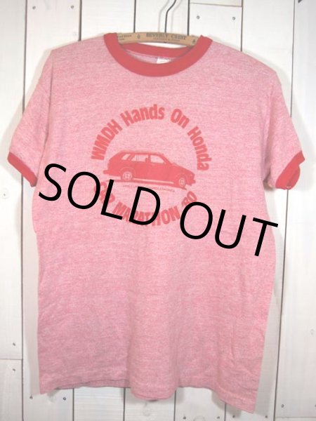 画像2: 1980s【Russell】?HONDA?杢リンガーTシャツ (2)