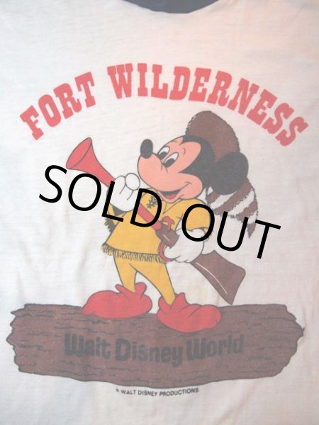 画像5: 1970s?ミッキー?FORT WILDERNESSリンガーTシャツ (5)