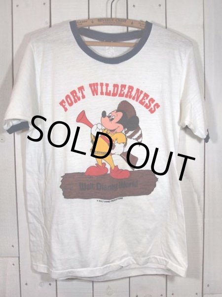 画像2: 1970s?ミッキー?FORT WILDERNESSリンガーTシャツ (2)