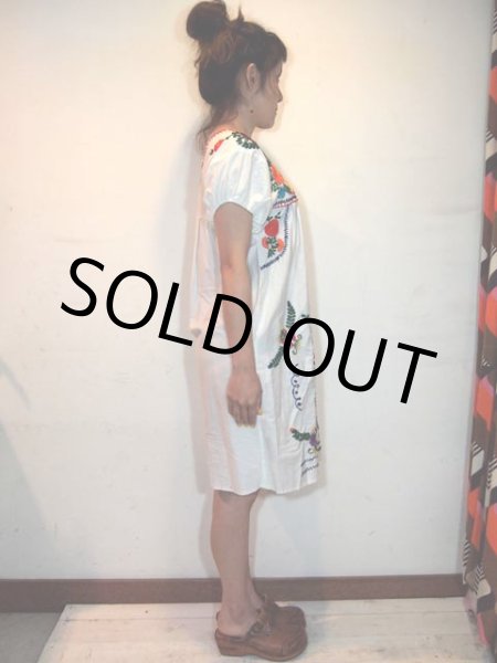 画像2: メキシカン刺繍ワンピース (2)