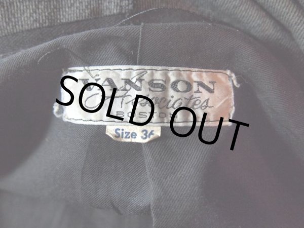 画像4: 1970s創立初期【Vanson】シングルライダースジャケット　size36 (4)