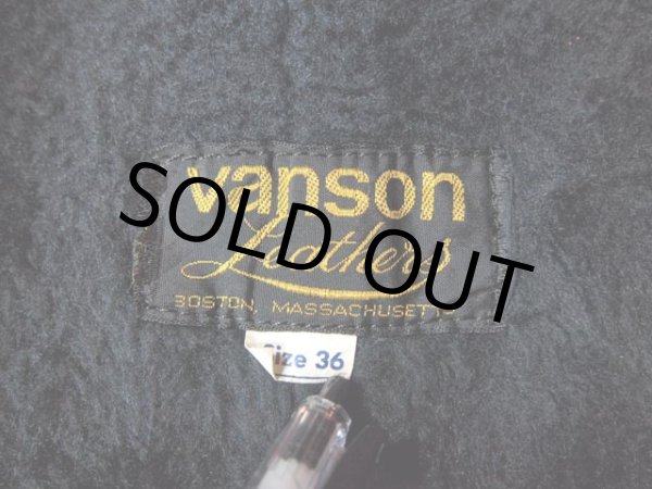 画像3: 1970s創立初期【Vanson】シングルライダースジャケット　size36 (3)