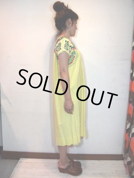 画像2: メキシカン刺繍ワンピース (2)