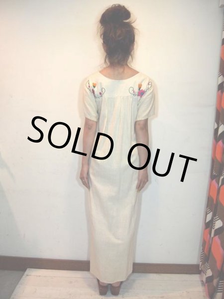 画像3: メキシカン刺繍ワンピース (3)