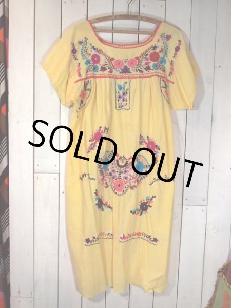 画像4: メキシカン刺繍ワンピース (4)