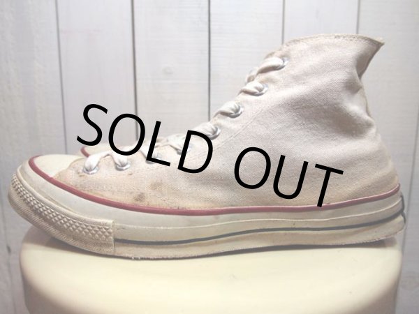 画像5: 1960s三ツ星【CONVERSE】チャックテイラー生成りHi Rマーク無し Size10 (5)