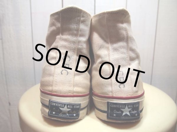 画像4: 1960s三ツ星【CONVERSE】チャックテイラー生成りHi Rマーク無し Size10 (4)