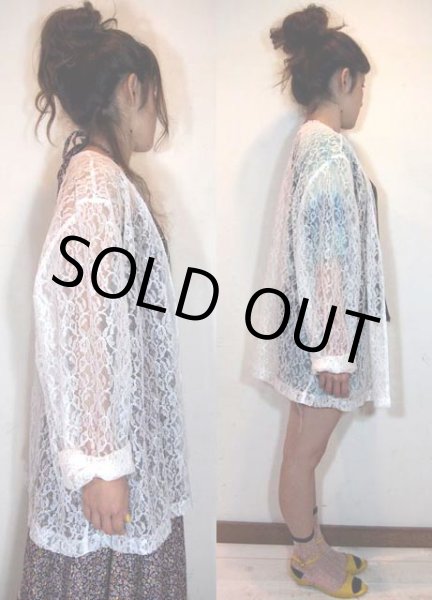 画像4: 総レースカーディガン (4)