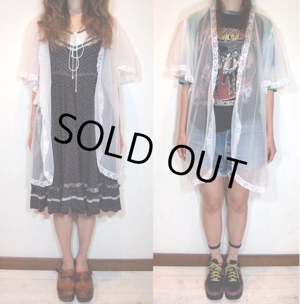 画像3: シフォンランジェリーカーディガン (3)