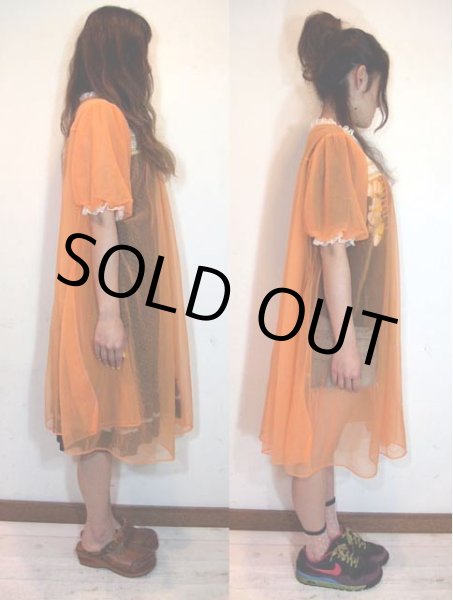 画像4: シフォンランジェリーガウン (4)