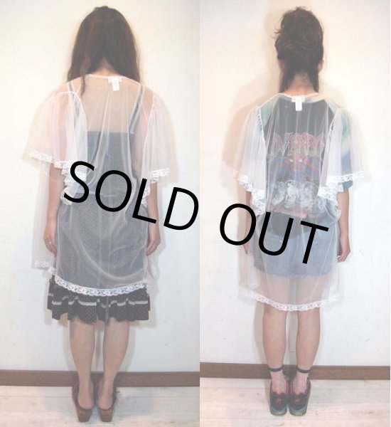 画像5: シフォンランジェリーカーディガン (5)