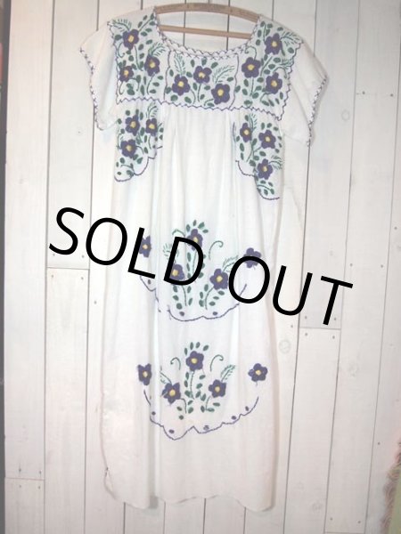 画像4: メキシカン刺繍ワンピース (4)