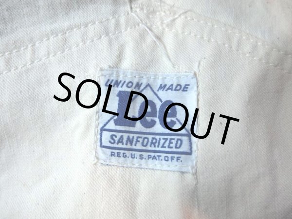 画像4: 1940s【Lee】ハウスマークP44生成りオーバーオール (4)