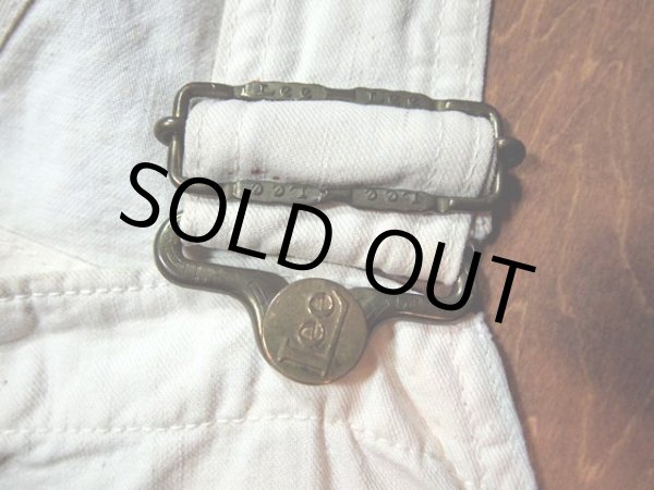 画像5: 1940s【Lee】ハウスマークP44生成りオーバーオール (5)