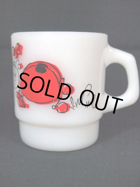 画像4: 1960s-70s【FireKing】スタッキングマグ ヒルディ ラブバグス (4)