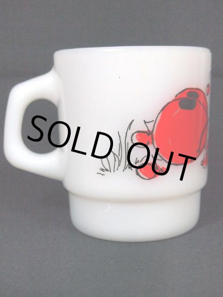 画像2: 1960s-70s【FireKing】スタッキングマグ ヒルディ ラブバグス (2)