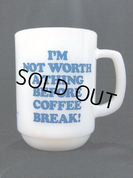 画像3: 1960s‐70s【FireKing】スヌーピーコーヒーブレイク９オンスマグ (3)