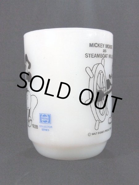 画像4: 1970s‐80s【FireKing】ミッキーマウススチームボート９オンスマグ・ペプシコレクターシリーズ (4)