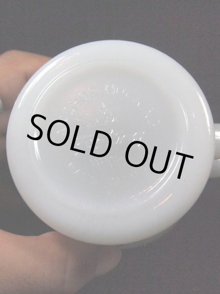 画像5:  1960s【FireKing】Dハンドルマグ/クローバー (5)