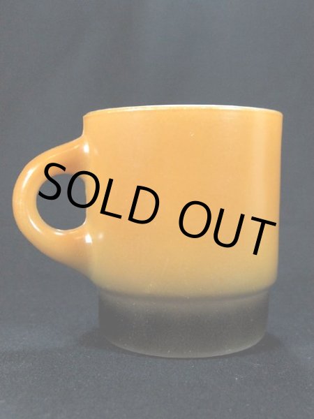 画像3: 1960s【FireKing】スタッキングマグ・オレンジグラデーション (3)