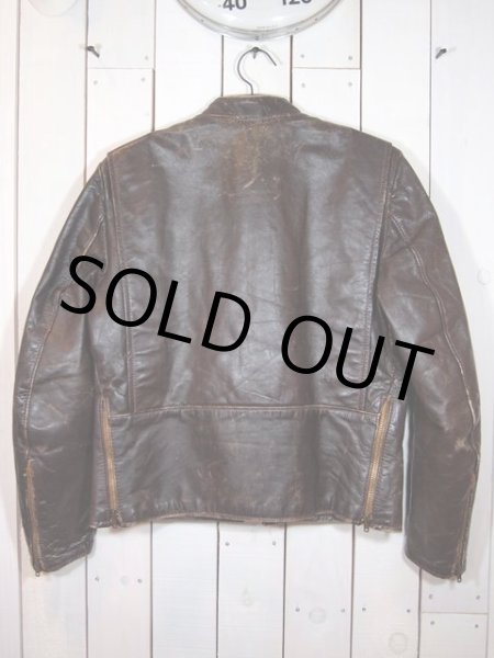 画像2: 1960s【BROOKS】シングルライダースジャケット　Size36 (2)