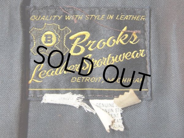 画像3: 1960s【BROOKS】シングルライダースジャケット　Size36 (3)