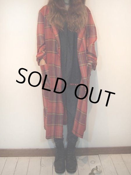 画像2: 1960s【BRENT】チェックガウン (2)