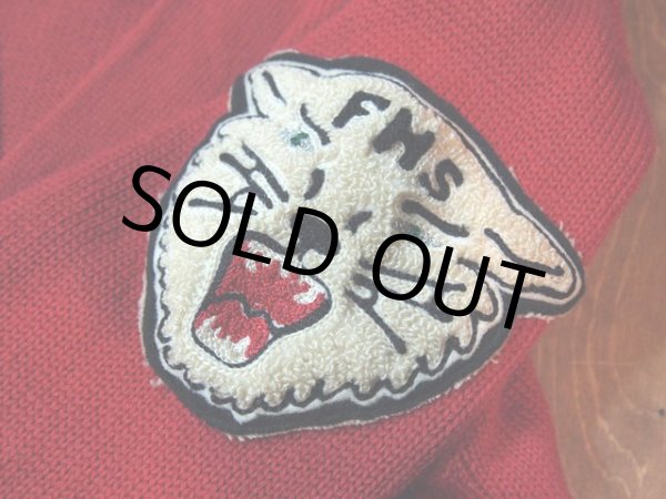 画像5: 1950s【LambKnit】レタードカーディガン　Size36 (5)