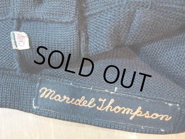 画像5: 1950s【Beards】黒レタードカーディガン (5)