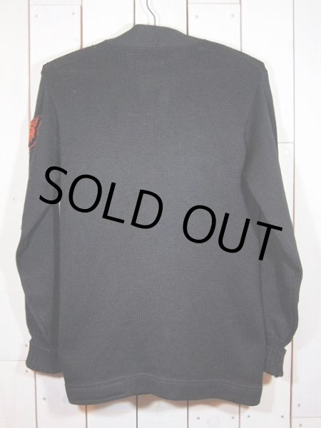 画像2: 1950s【Beards】黒レタードカーディガン (2)