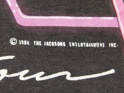 画像2:  1980s〝マイケルジャクソン〟84年VICTORYツアーTシャツ