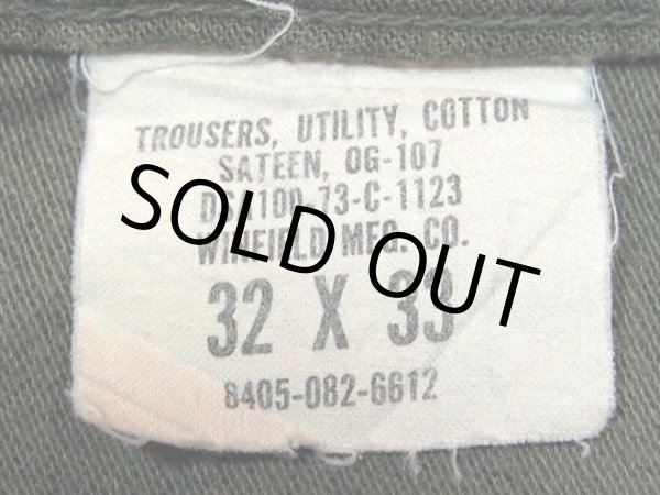 画像3: 1970s【US.ARMY】コットンベイカーパンツ　w32 (3)