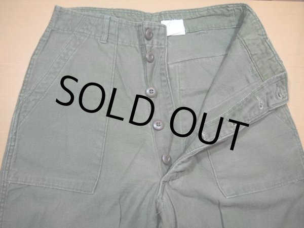 画像4: 1970s【US.ARMY】コットンベイカーパンツ　w32 (4)