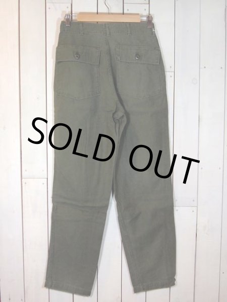 画像2: 1970s【US.ARMY】コットンベイカーパンツ　w32 (2)