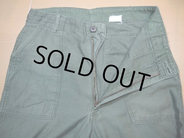 画像4: 1970s【US.ARMY】コットンベイカーパンツ　w32 (4)