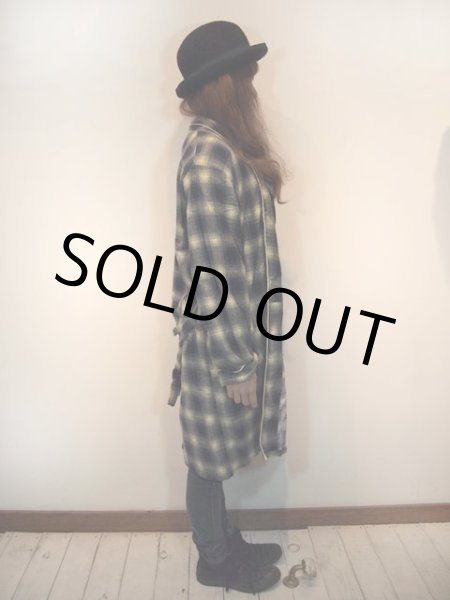 画像2: 1960sオンブレーチェックネルガウン (2)