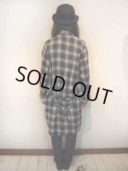 画像3: 1960sオンブレーチェックネルガウン (3)